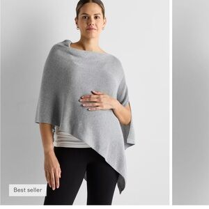Quince cotton cashmere nursing shawl
